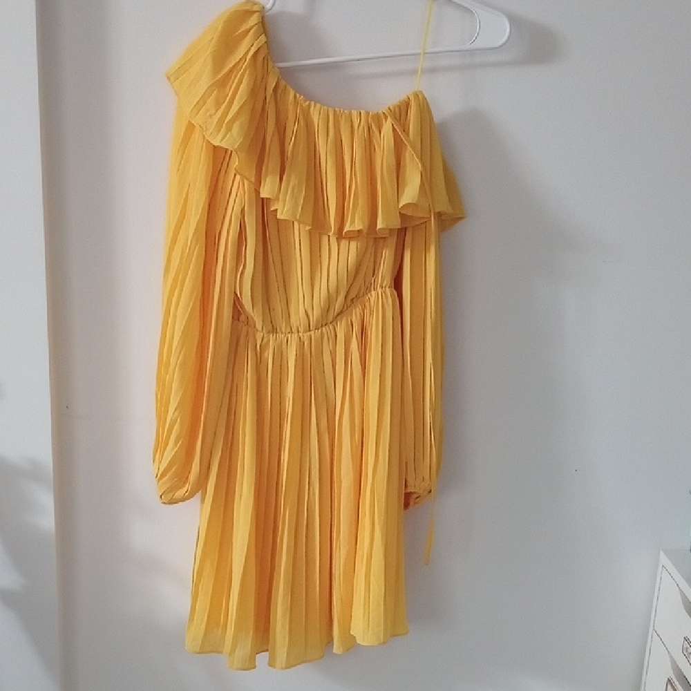 Endless Rose Sunny Yellow Ruffle Dress